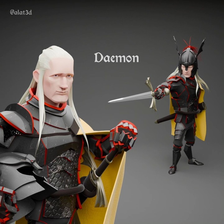 Daemon The rogue prince | lowpoly stylized