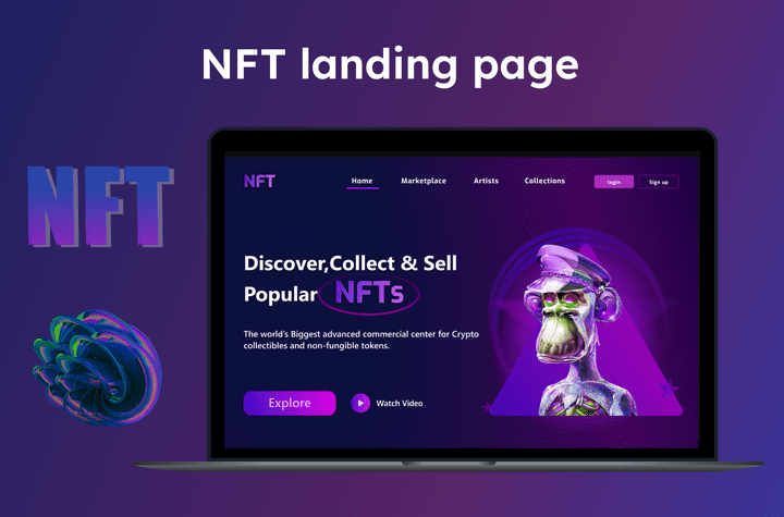 (Ui/Ux) NFT Landing page