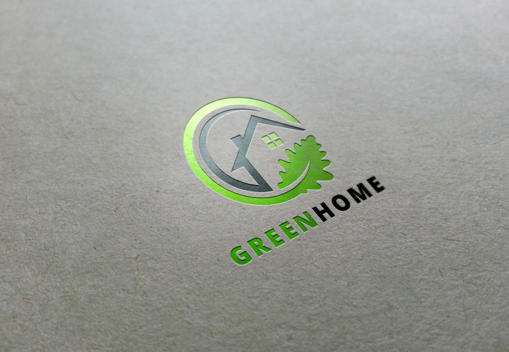 شعار لـ"GREEN HOME" لنباتات الزينة