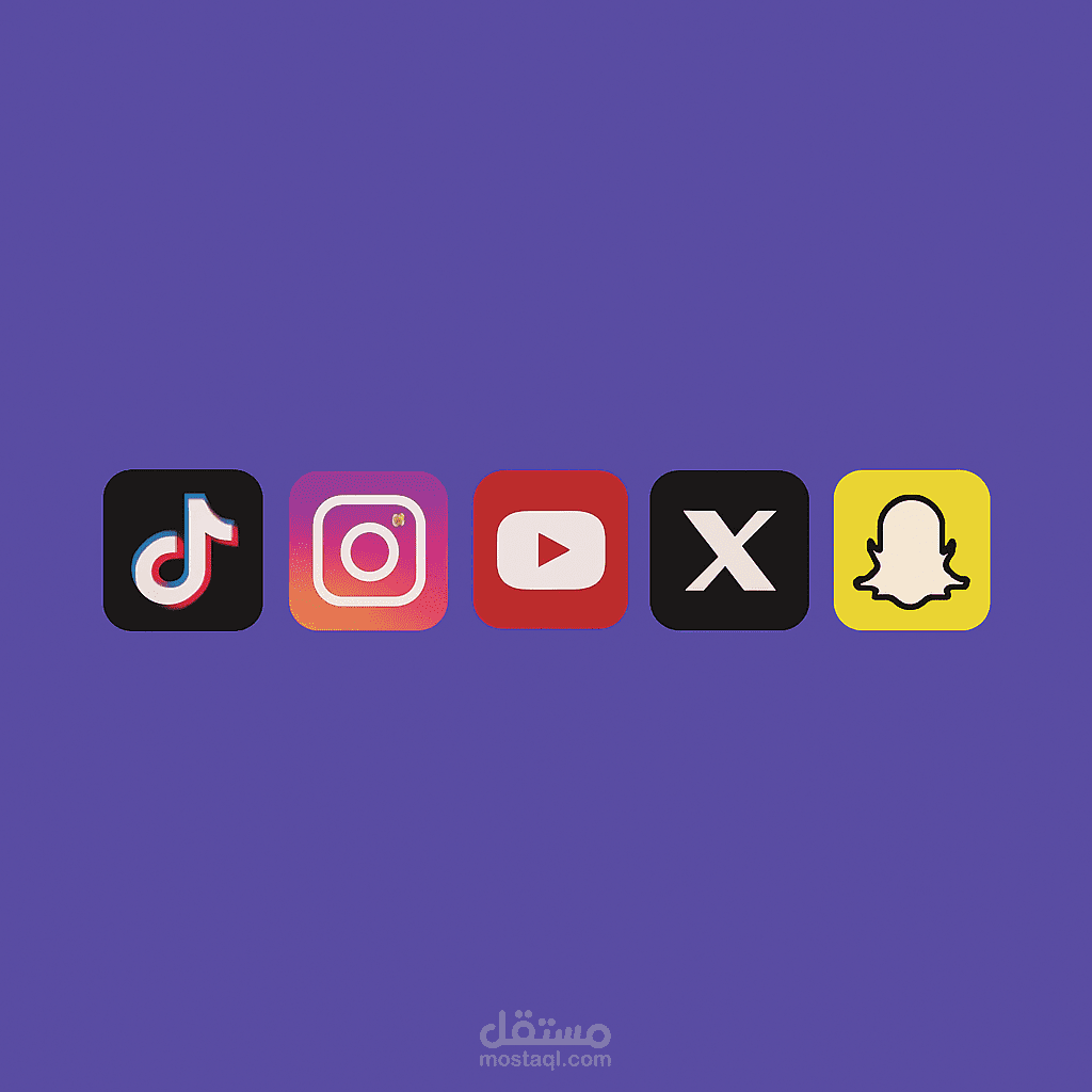 خطة نشر احترافية على السوشيال ميديا (TikTok – Instagram – YouTube – X – Snapchat)