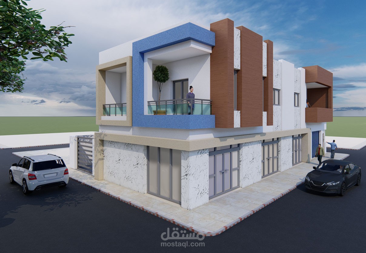 عمارة بطابق سكني