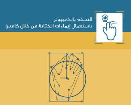 التحكم بالكمبيوتر من خلال ايماءات الكتابة على الهواء بواسطة كاميرا