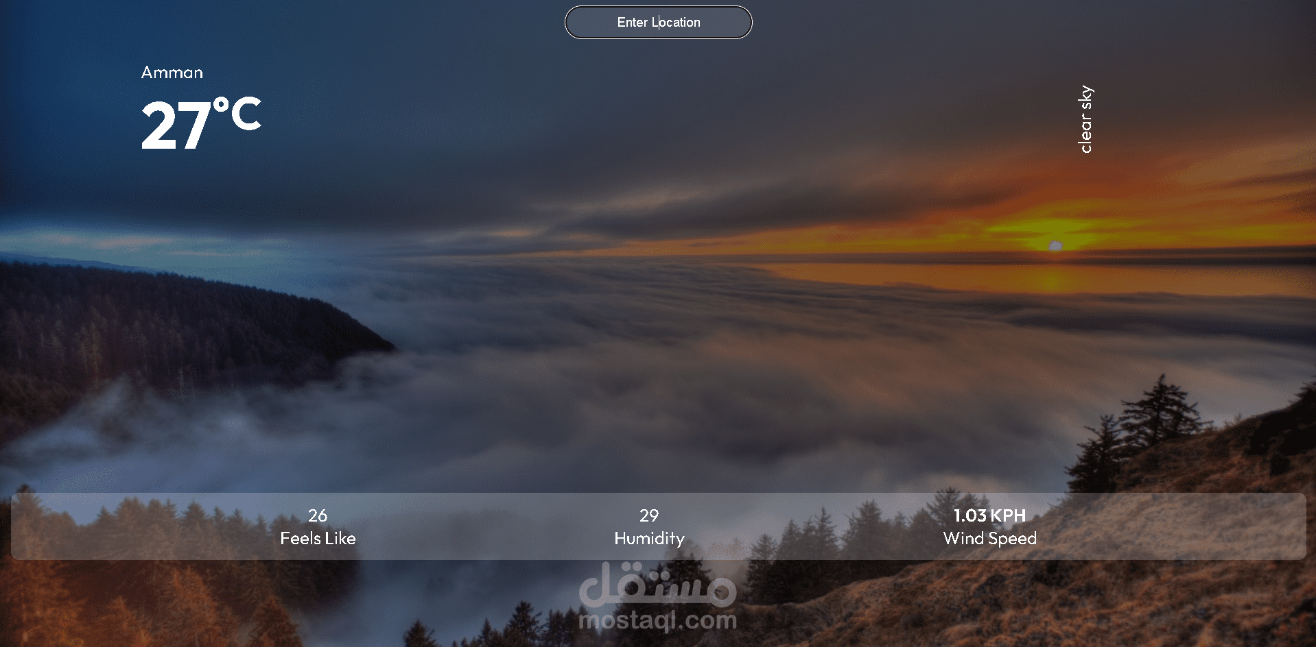 Design and Development of a Modern Weather App Using HTML, CSS, and JavaScript