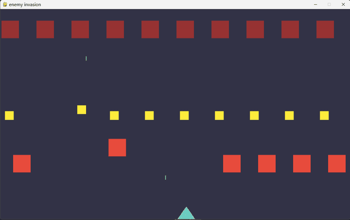 python enemy invasion game