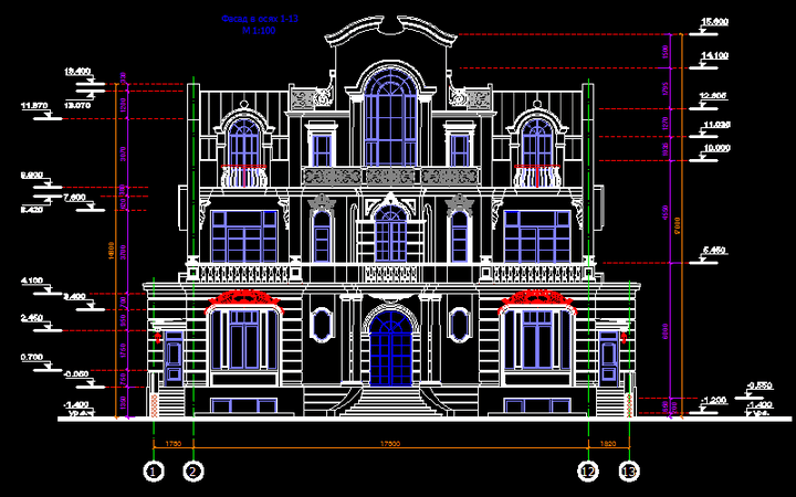 رسم مخططات الهندسة المعمارية ع برنامج الاوتوكاد (AutoCAD)