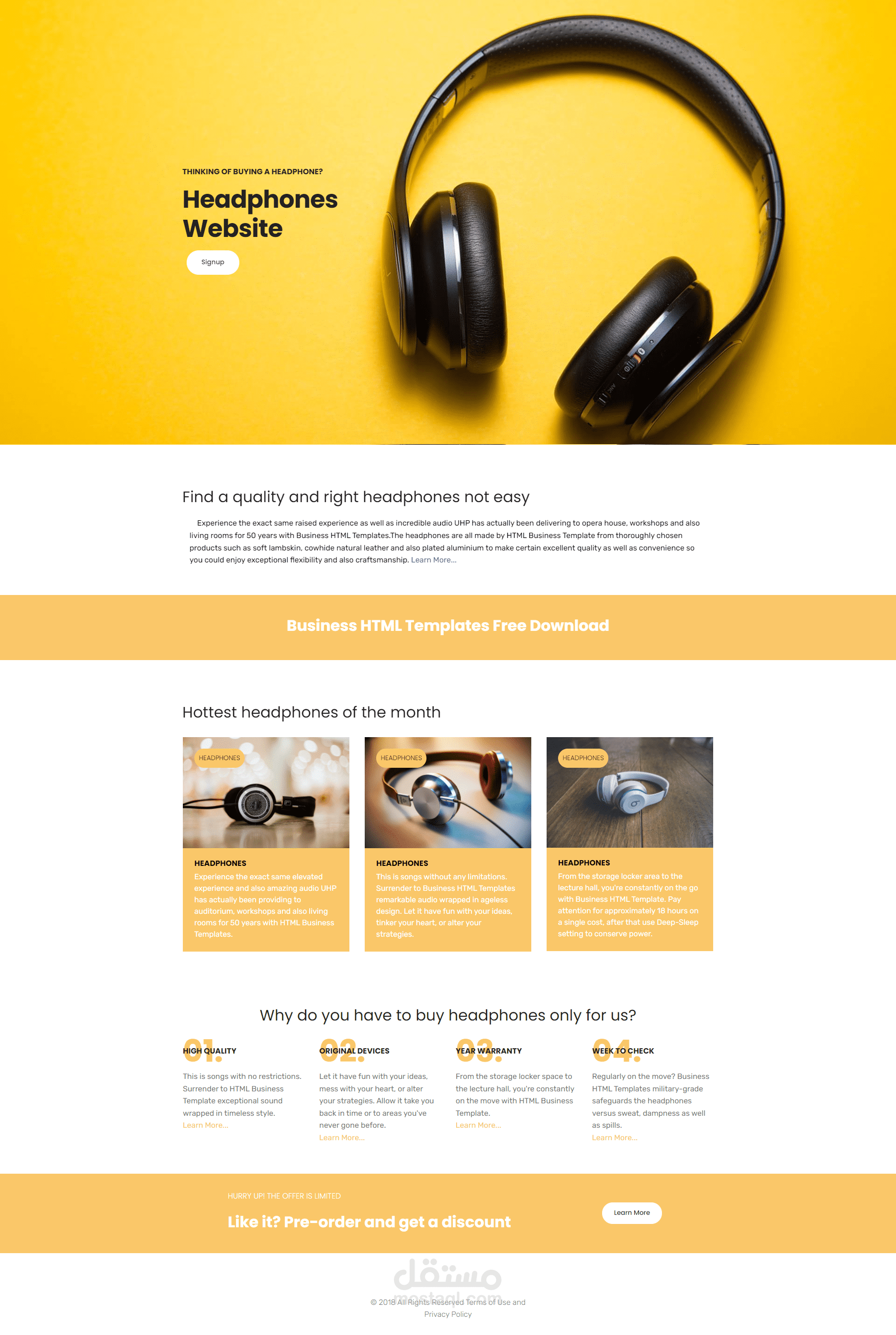 Headphones website