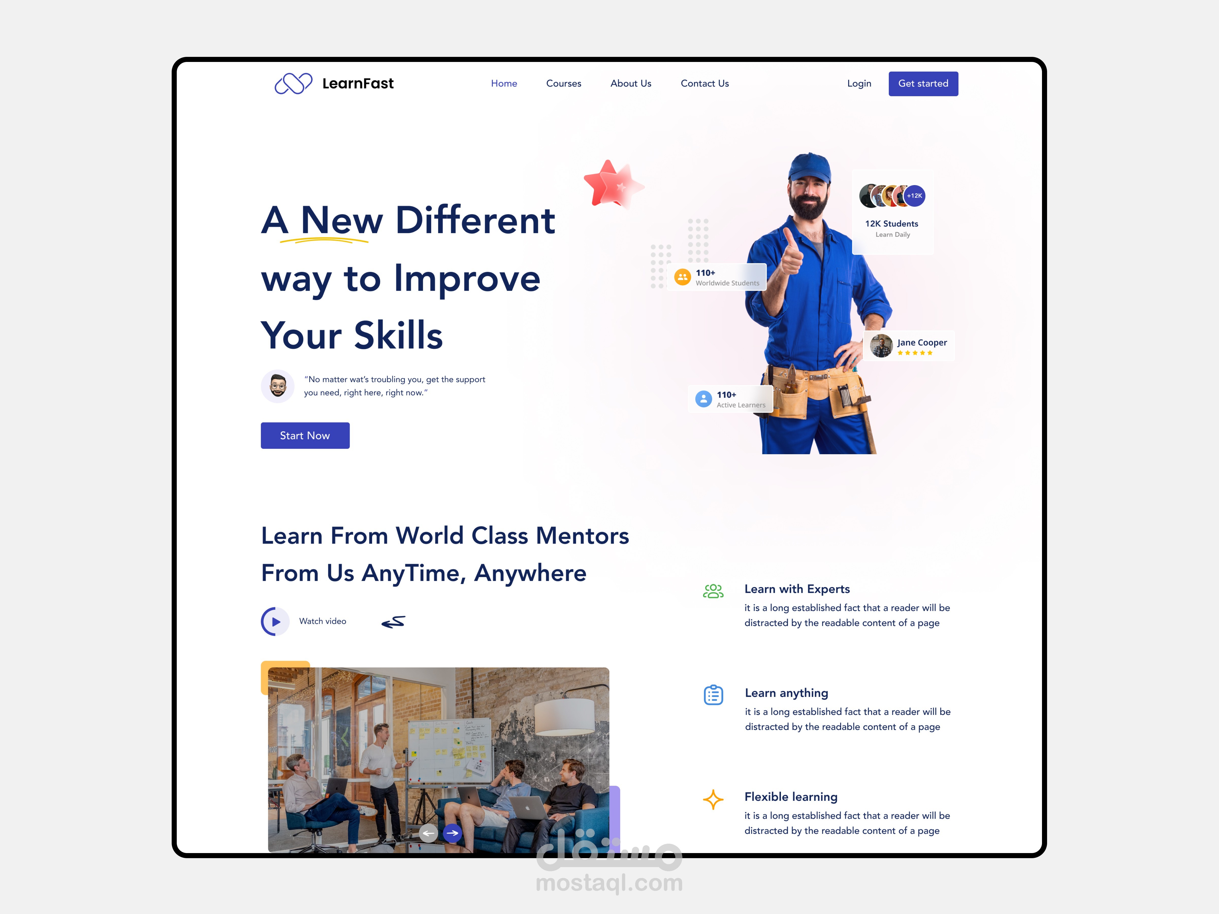 Elearning Landing Page