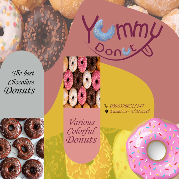 Donuts social media poster