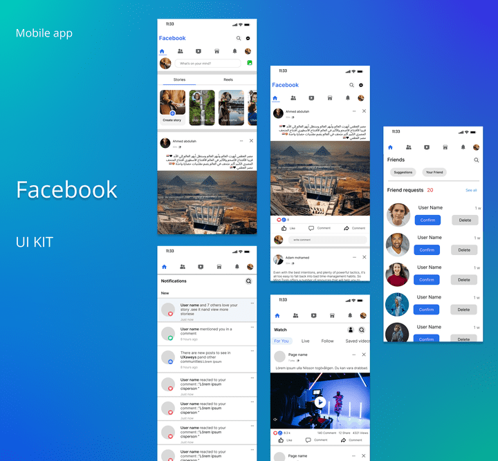 FACEBOOK UI KIT