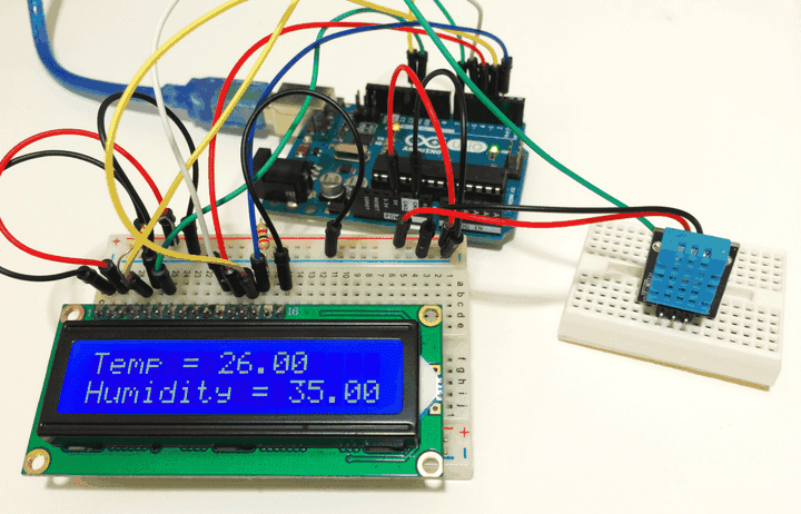 Interfacing DHT11 Humidity and Temperature sensor with Arduino