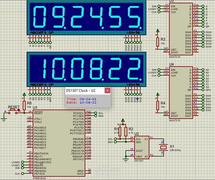 Display Time and Date on Seven Segment Display