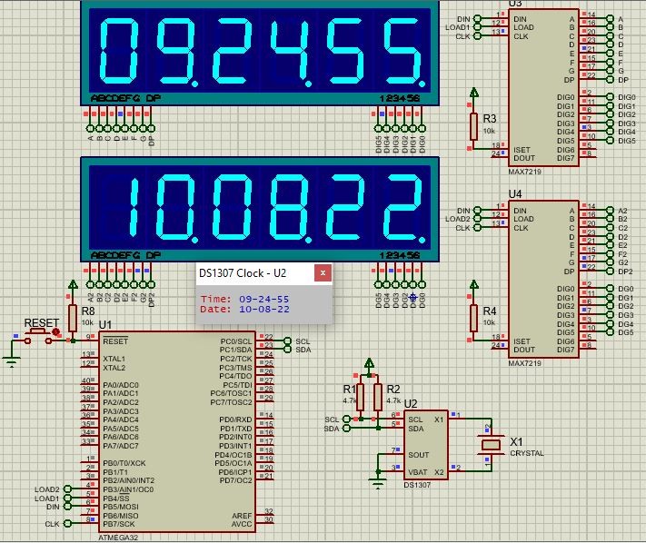 Display Time and Date on Seven Segment Display