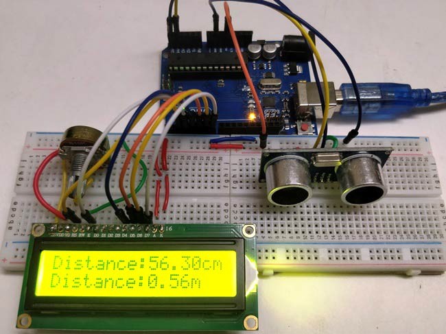 Measuring Distance using HC-SR04 Ultrasonic Sensor and Arduino Uno