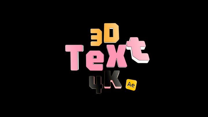 3D Text & 3D shape