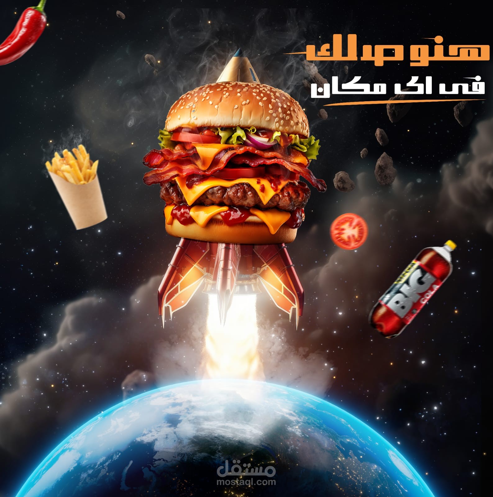 تصميم احترافي للبرجر