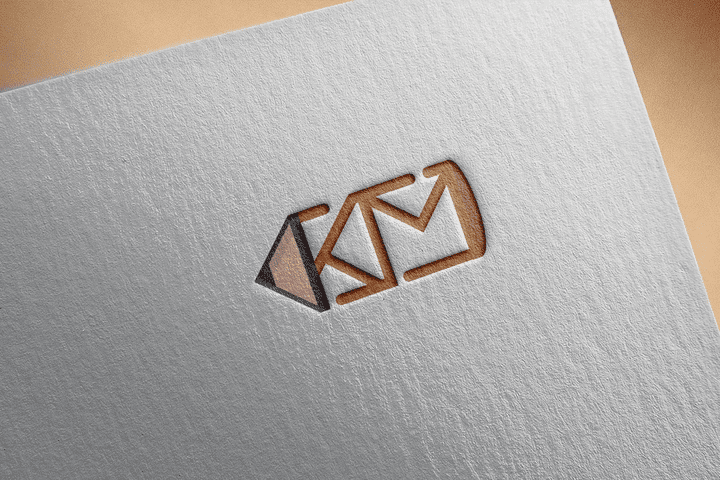 KM grafic designer logo