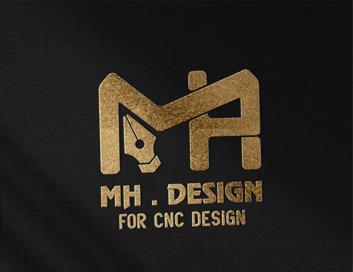 تصميم شعار بأسم MH Design