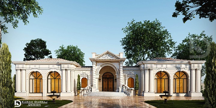 واجهة فيلا كلاسيك Villa Classic elevation