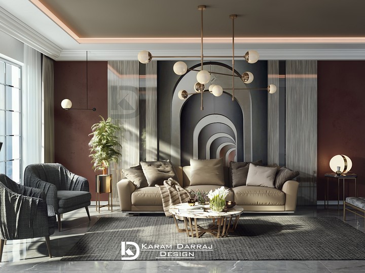 غرفة معيشة مودرن Modern living room