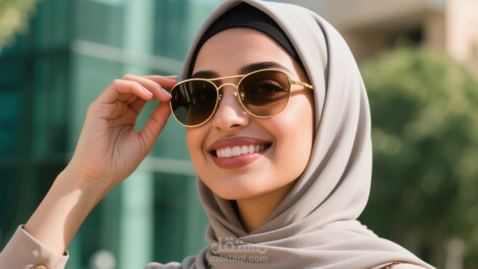 اعلان نظارات طبية  بالذكاء الاصطناعي
