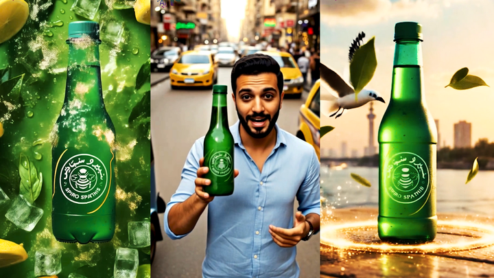 اعلان CGI لمشروب غازي بالذكاء الاصطناعي