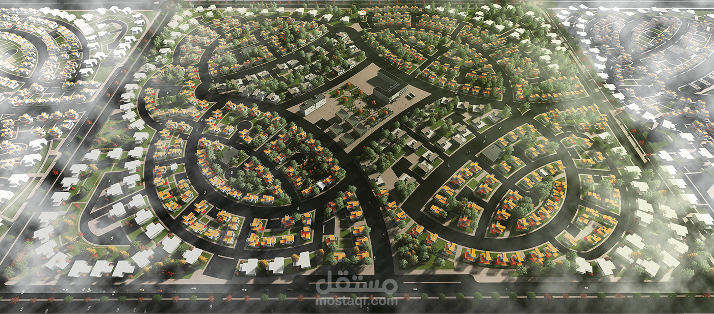 تصميم مجاورة سكنية