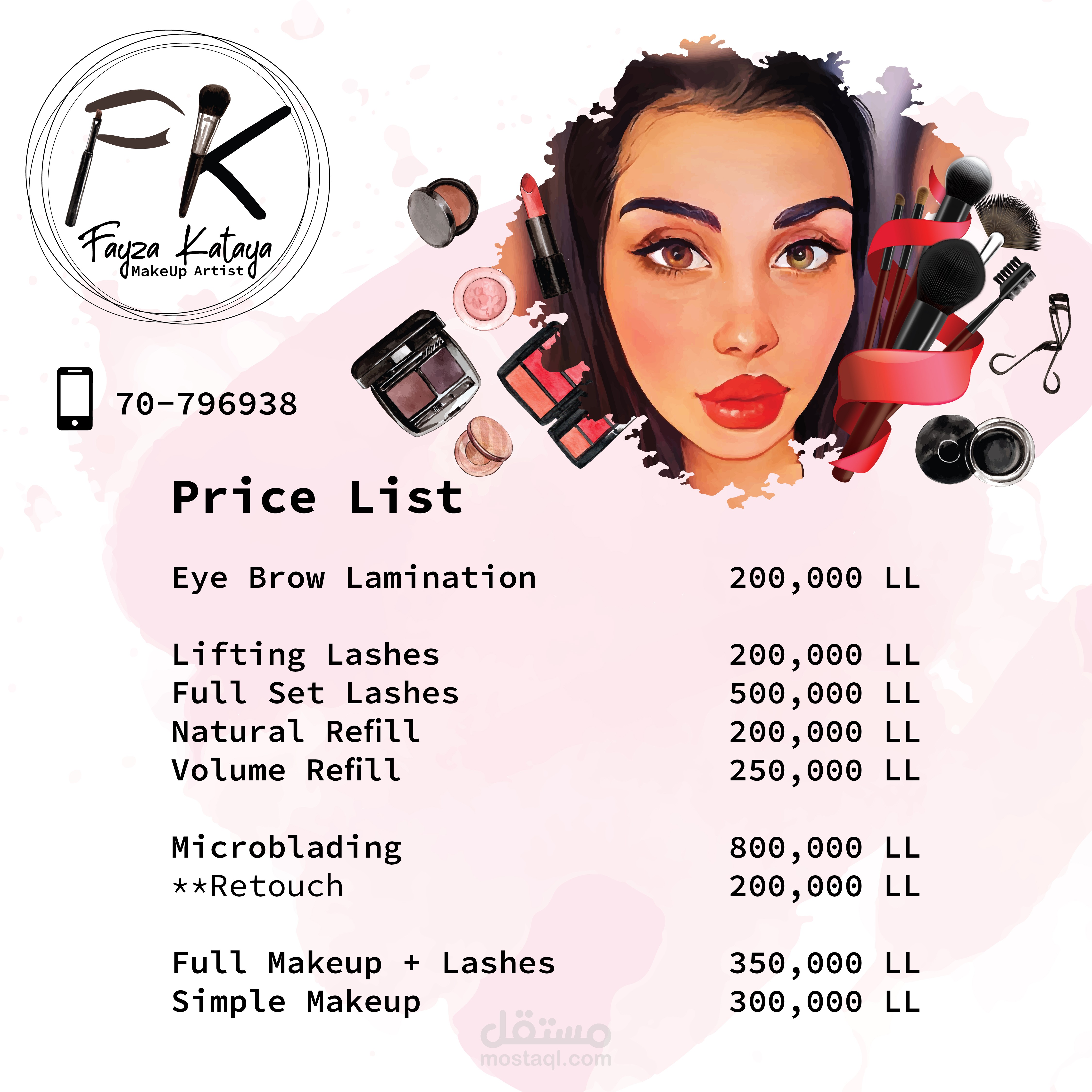 make-up-artist-logo-price-list