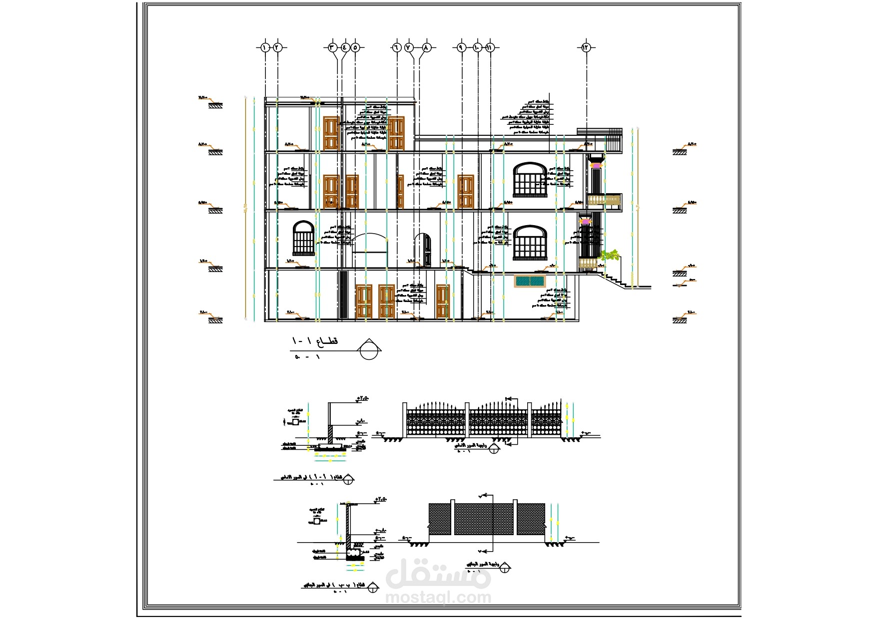 تصميم معماري لفيلا سكنية مستقل 3164