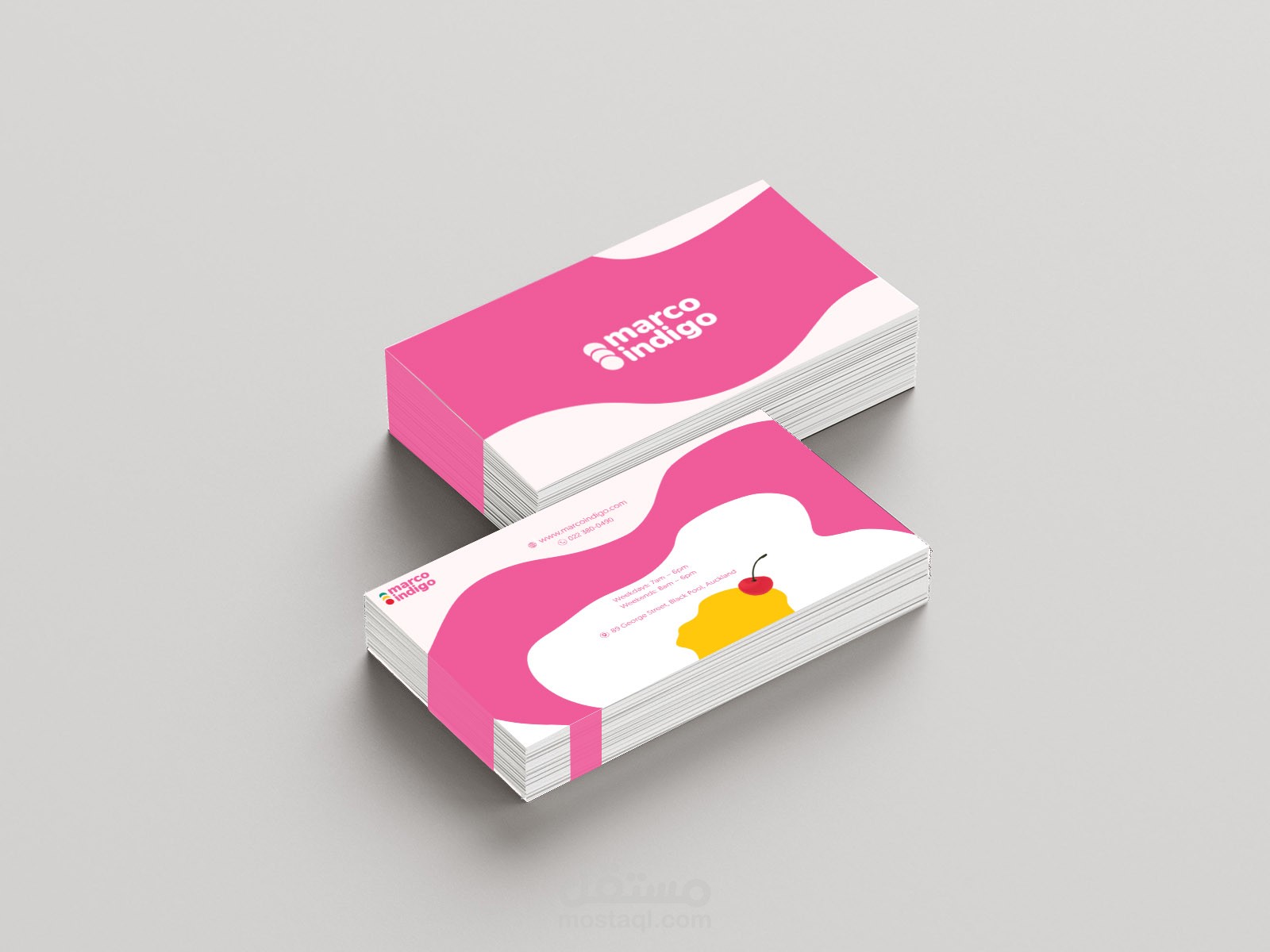 Ice cream company business card