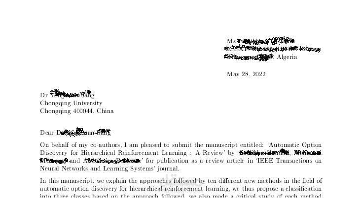 Cover letter