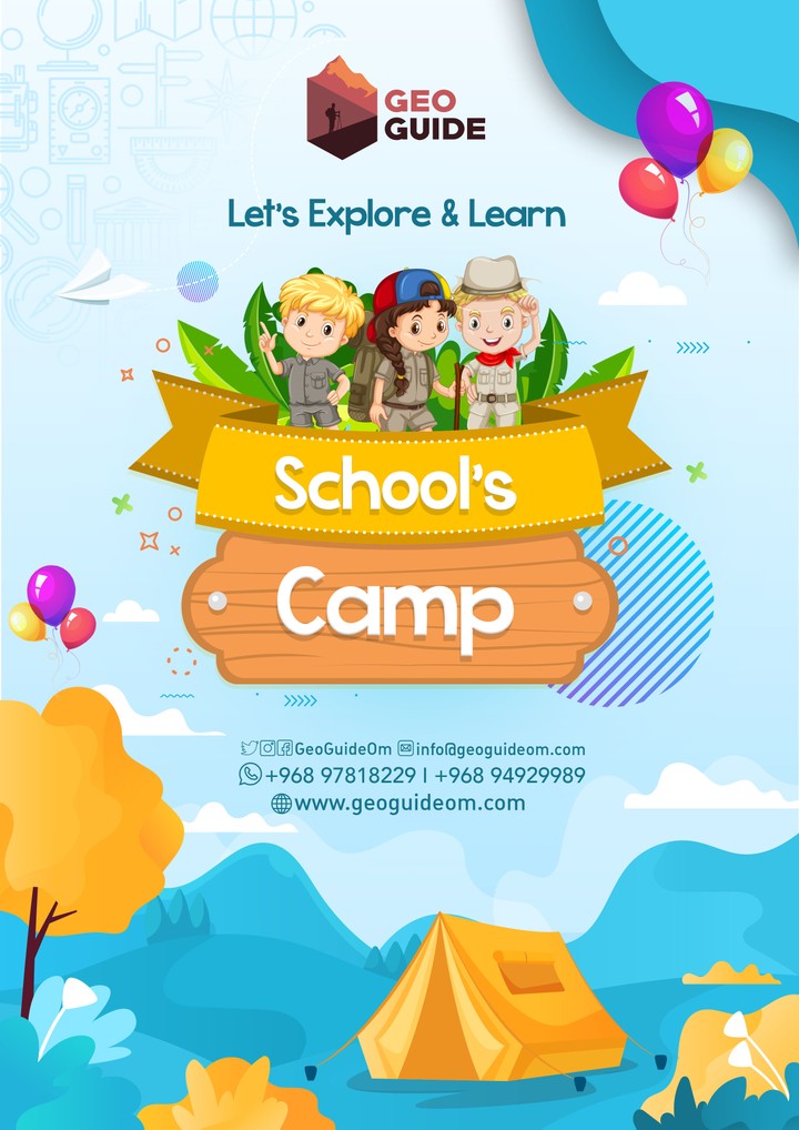 school camp poster