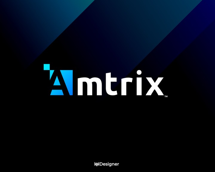 تصميم لشعار شكة AMTRIX