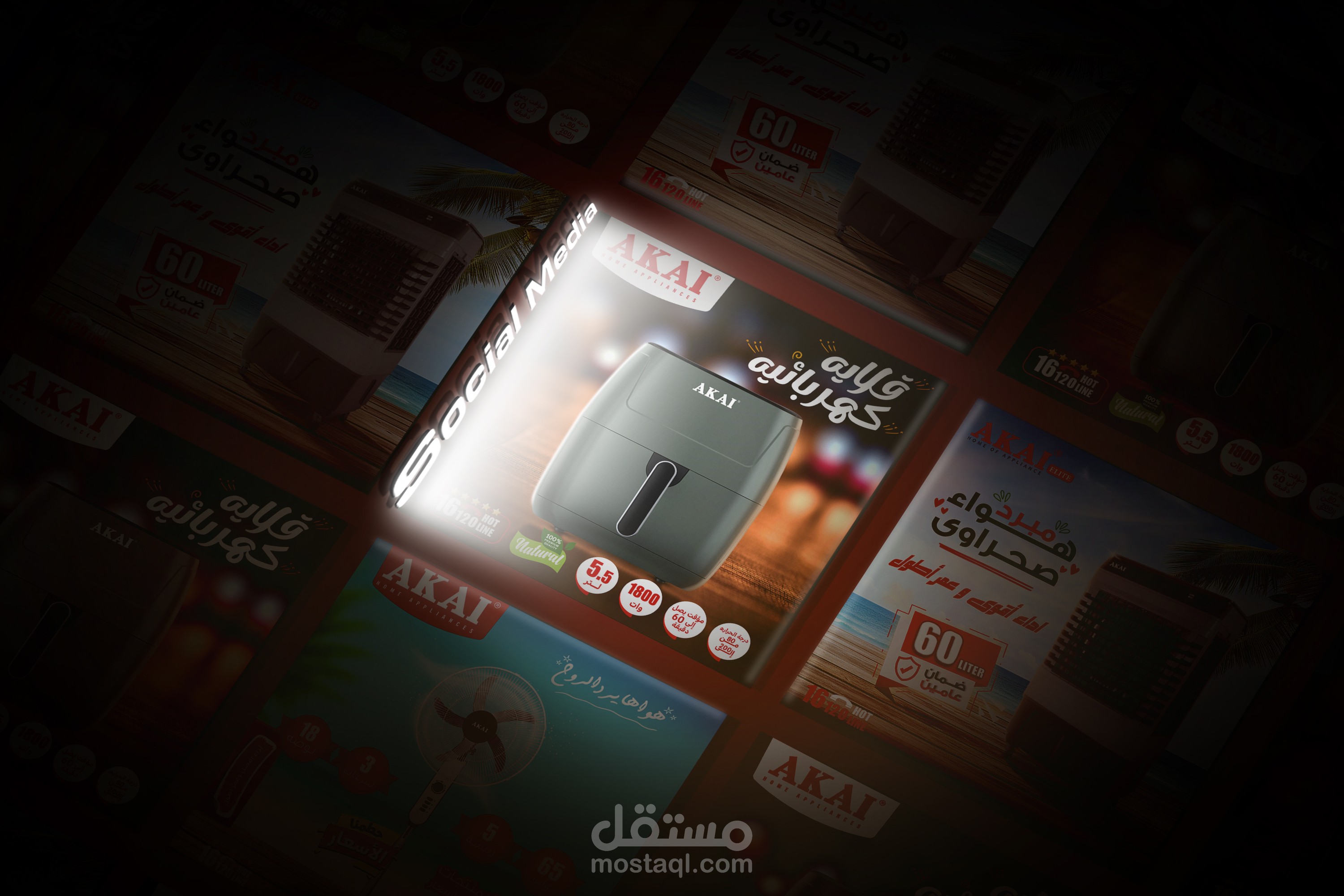 Social Media electrical appliances ( AKAI )