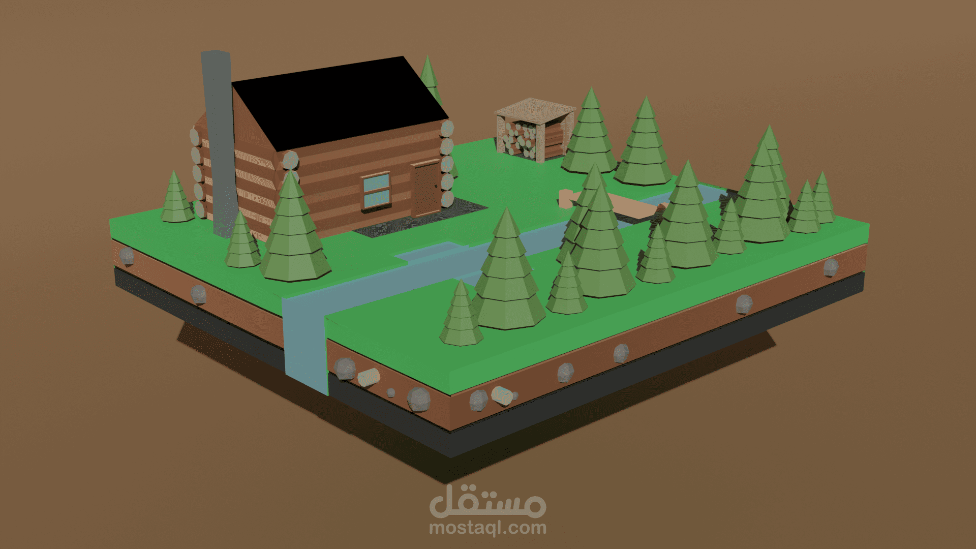 قريه lowpoly