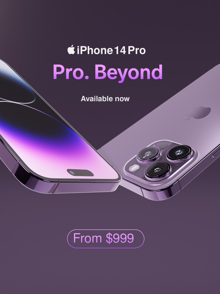 3d product visualization for apple iPhone 14 pro