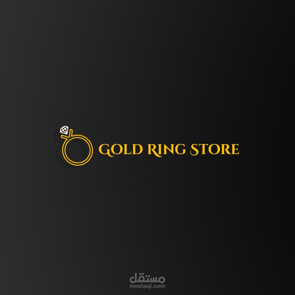 Logo by me -Gold ring Store