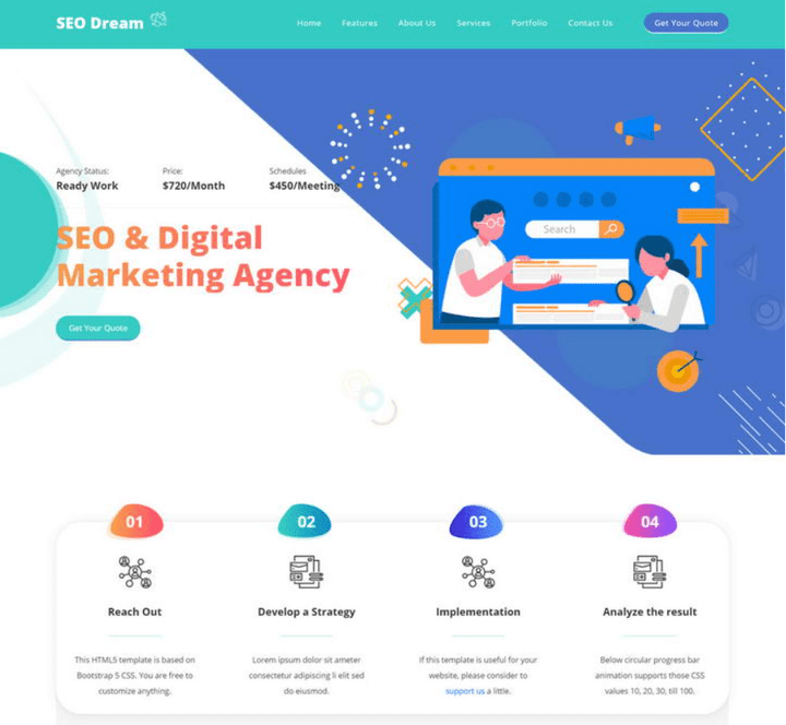 Seo Dream Template