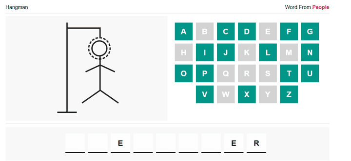 Hang man Game