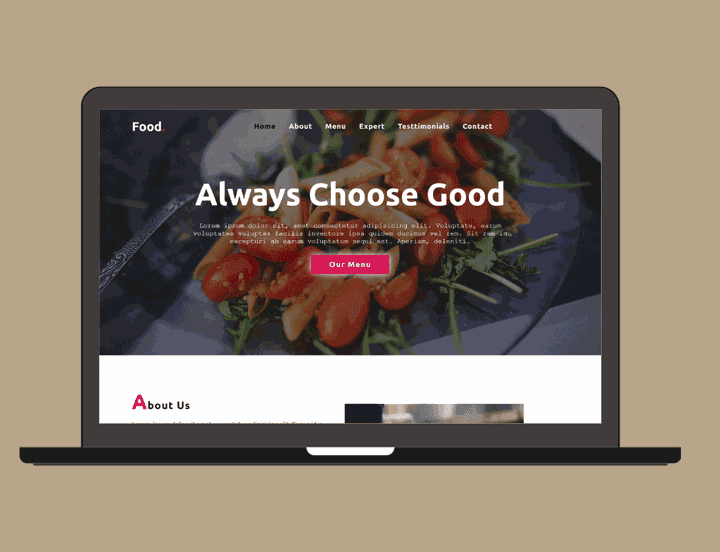 HTML/CSS : FOOD