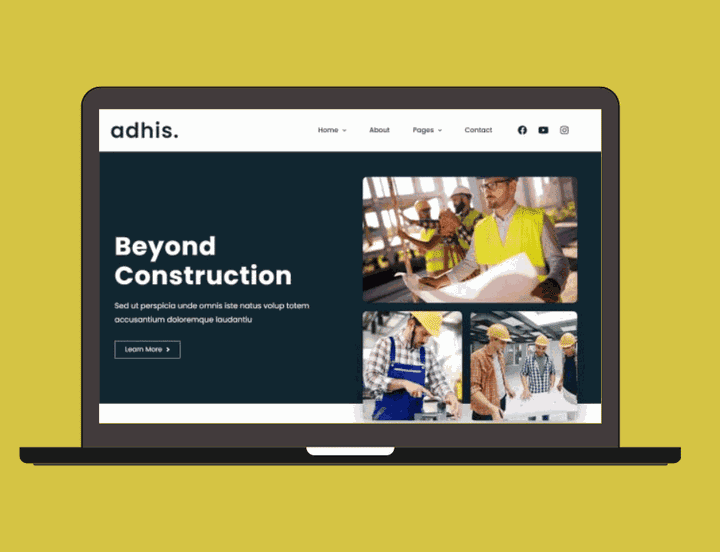 ADHIS :  Wordpress Website