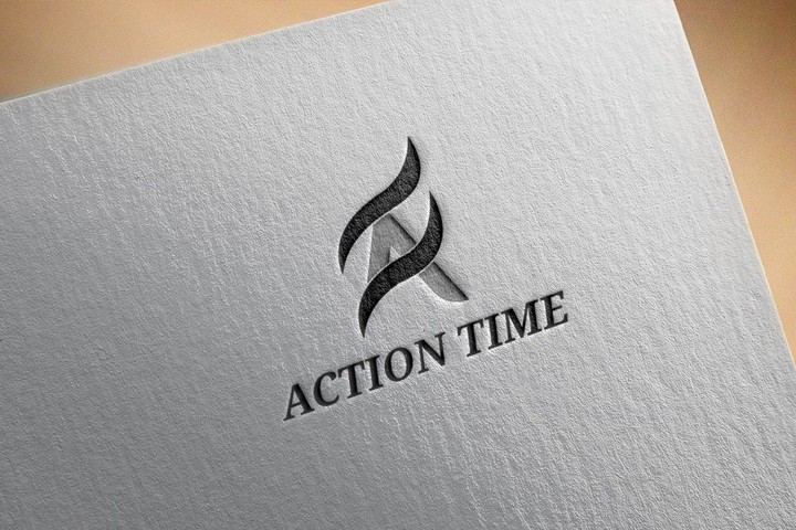 تصميم شعار احترافي ACTION TIME