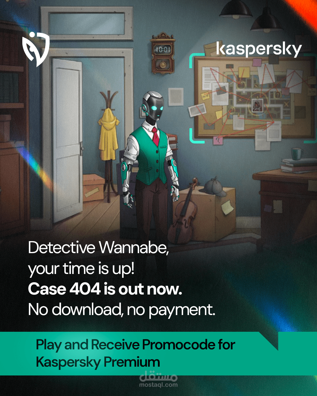Khaled Dego reviewing Kaspersky's game ( Case 404 )