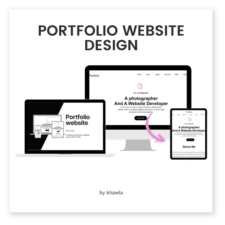 White&Black Portfolio Website