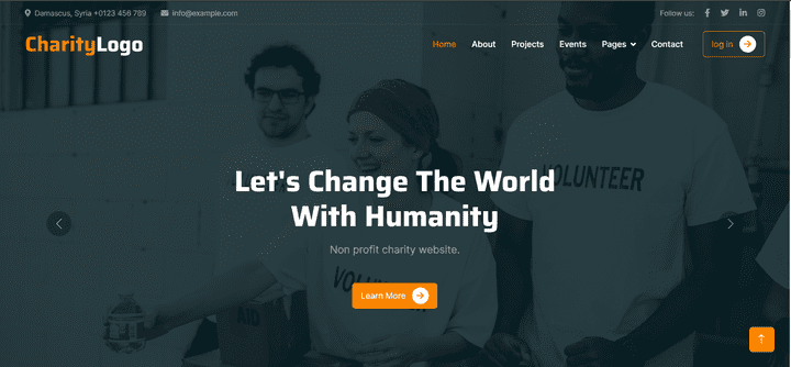 non profit charity website