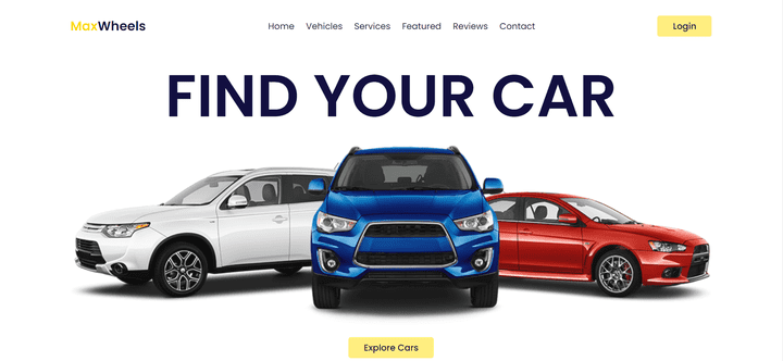 car rent website