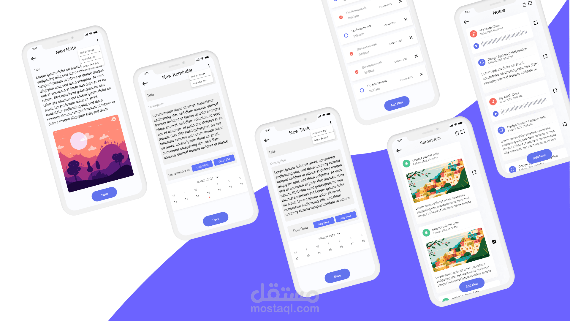 Note app UX/UI Design | مستقل