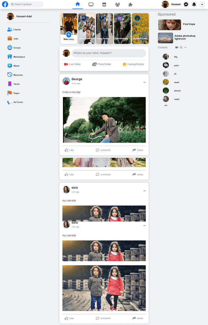 Facebook Clone