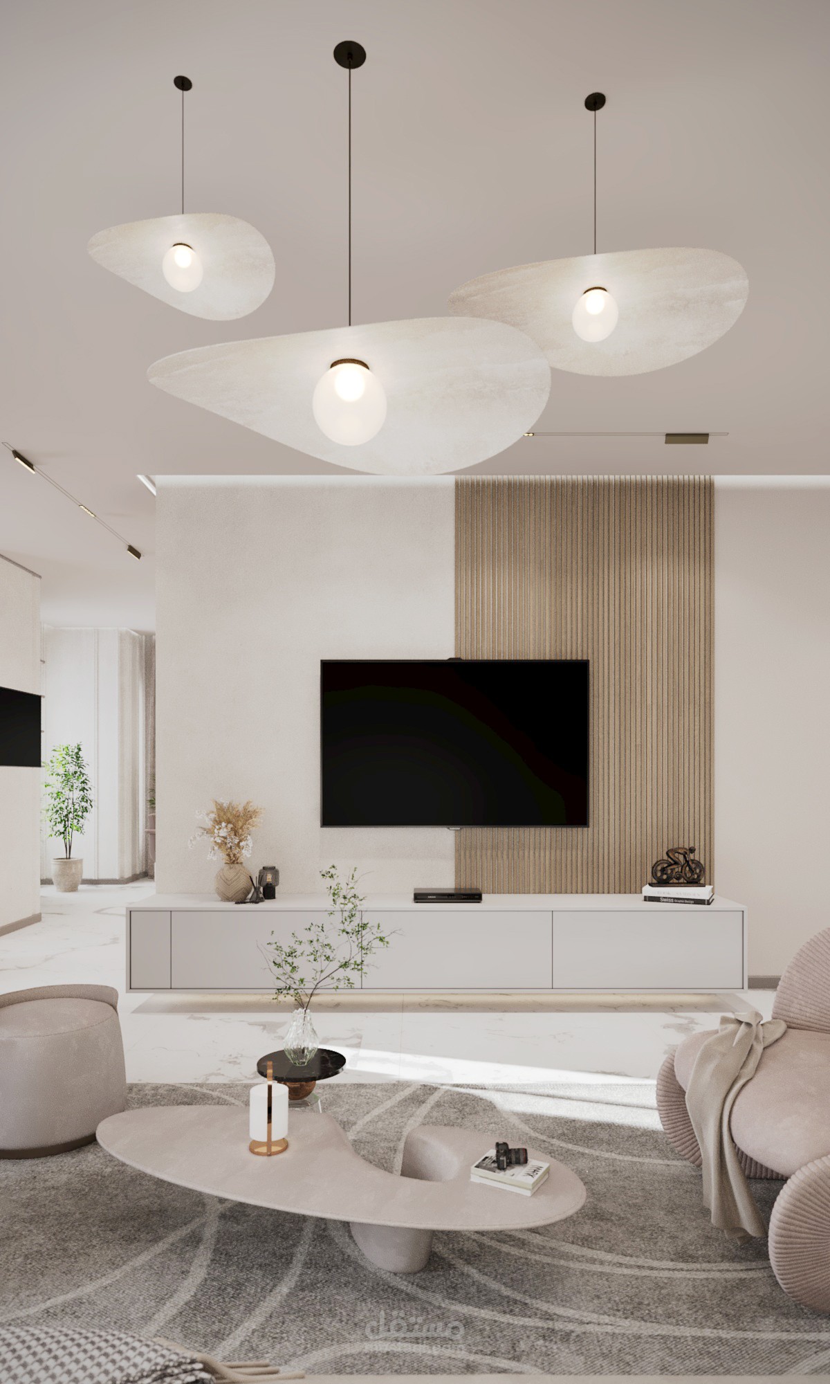 تصميم داخلي لشقة سكنية مصر الجديدة