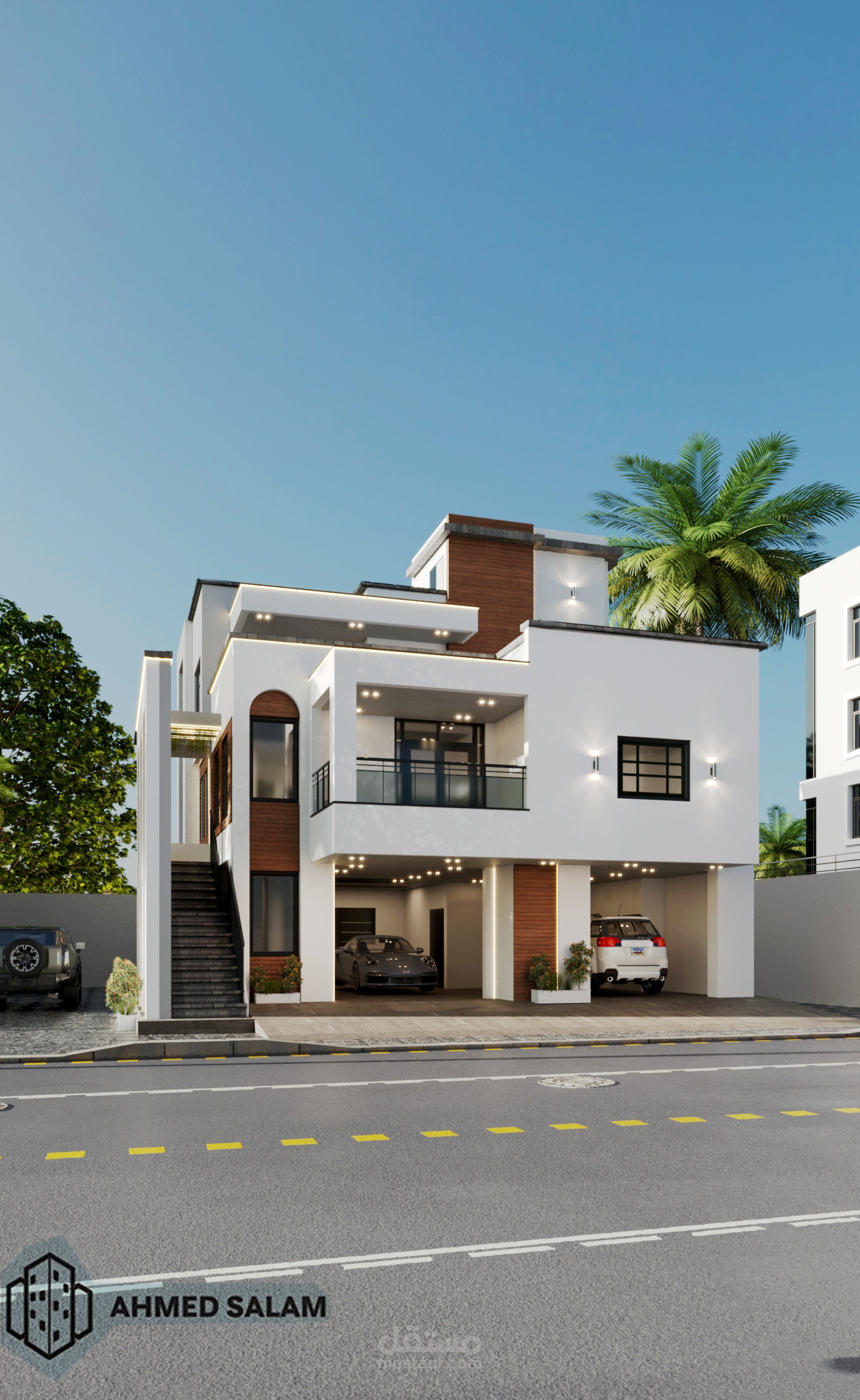 مبنى سكني طراز حديث