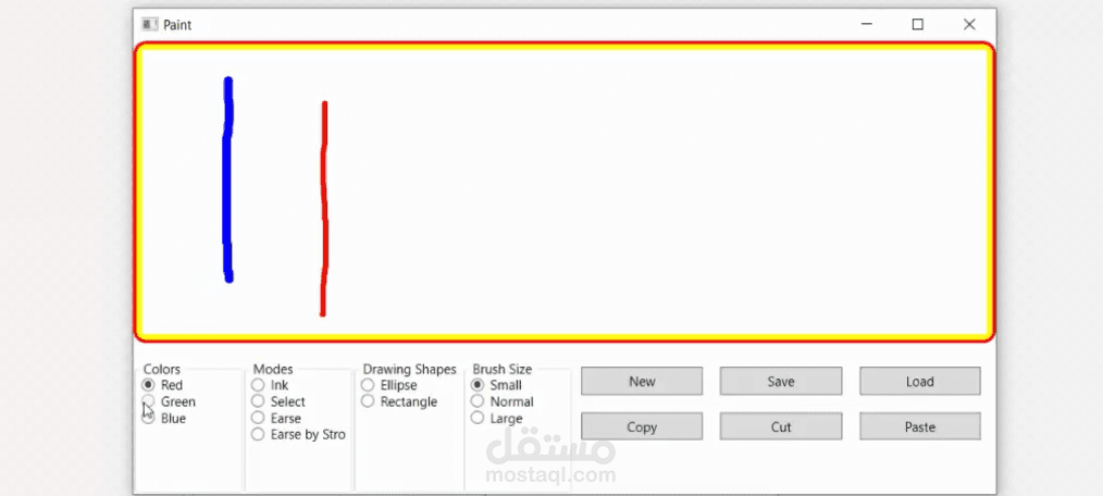 برنامج الرسام بإستخدام WPF